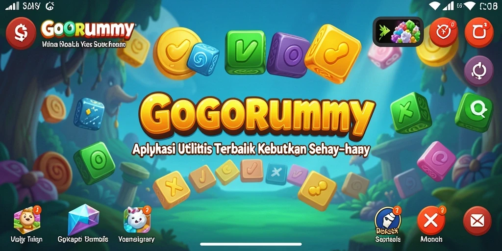 Tampilan antarmuka GOGORUMMY yang sederhana dan fungsional.