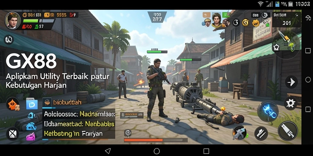 Tampilan antarmuka GX88 yang sederhana dan efisien.