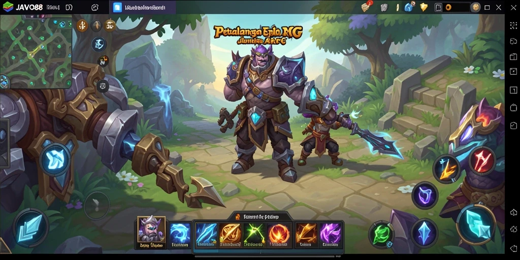 Tampilan gameplay JAVO88 yang seru dan mendebarkan dalam genre ARPG.