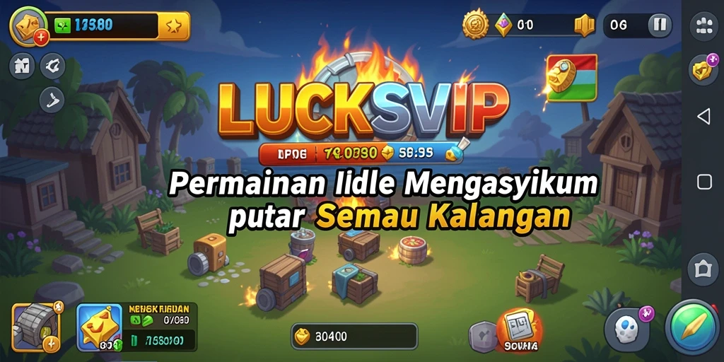 Screenshot LUCKSVIP menampilkan gameplay Idle yang seru dan mengasyikkan.