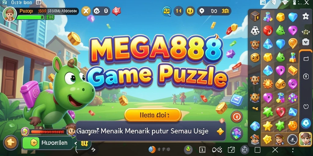 Tampilan gameplay MEGA888 yang menantang dan interaktif.