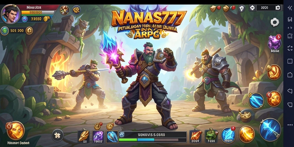 Gameplay ARPG NANAS777 dengan aksi mendebarkan dan karakter menarik.