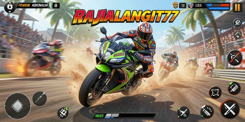 Tampilan gameplay seru dan menantang di RAJALANGIT77.