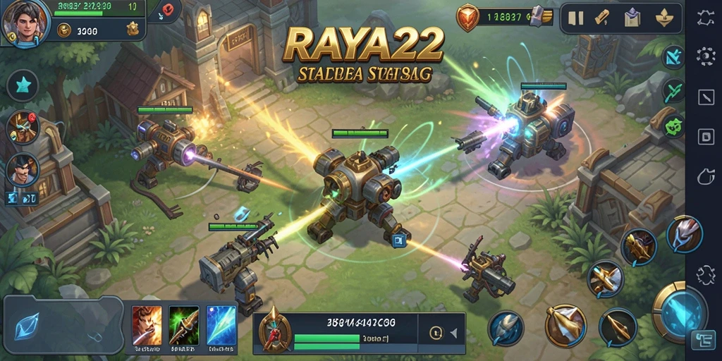 Gameplay menarik dan strategis dalam RAYA22.