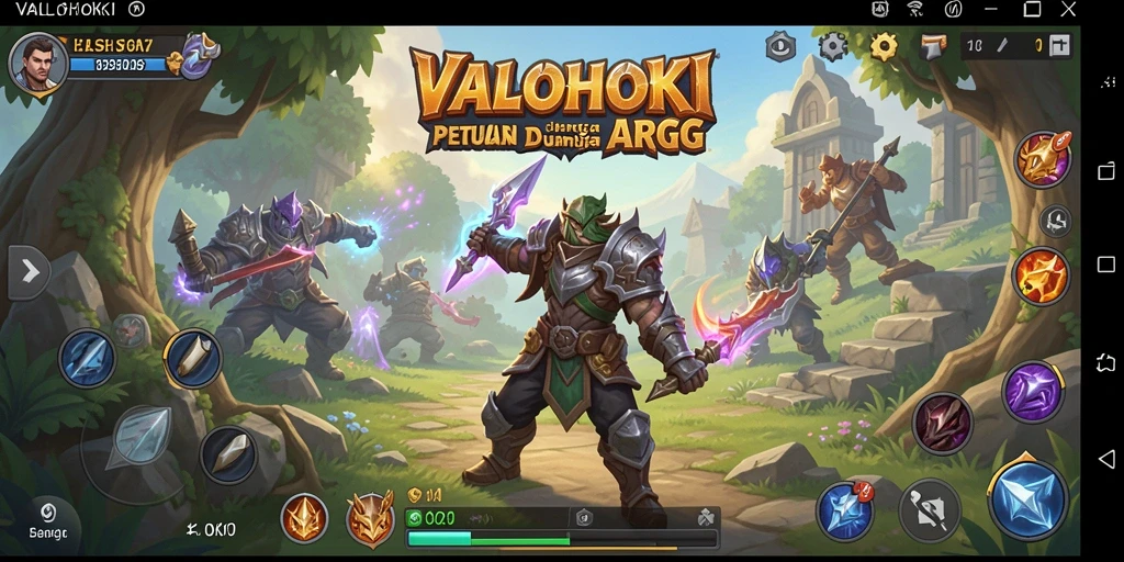 Tampilan seru dan mendebarkan dari gameplay ARPG VALOHOKI.